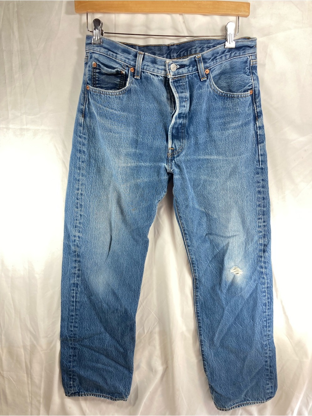 Vintage 501 Levi's Light Blue Men's Straight Jeans size w35 L34